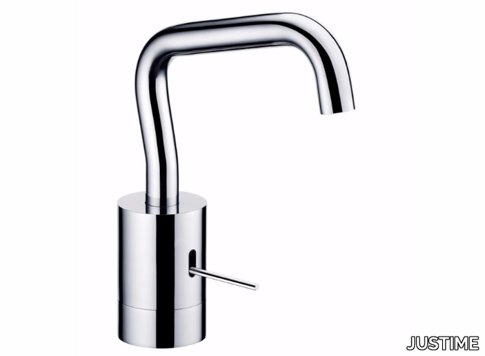 LUCKY 7 - Single handle chromed brass washbasin mixer with adjustable spout _ JUSTIME