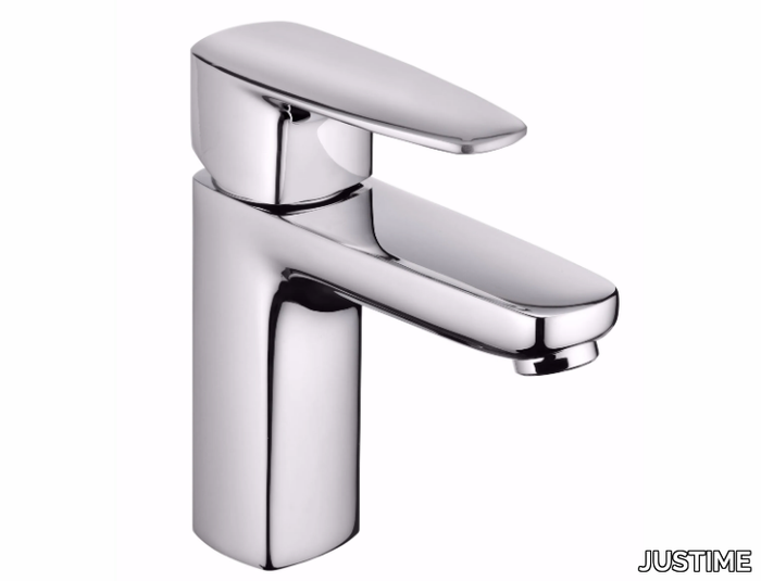 PAN II - Countertop single handle chromed brass washbasin mixer _ JUSTIME