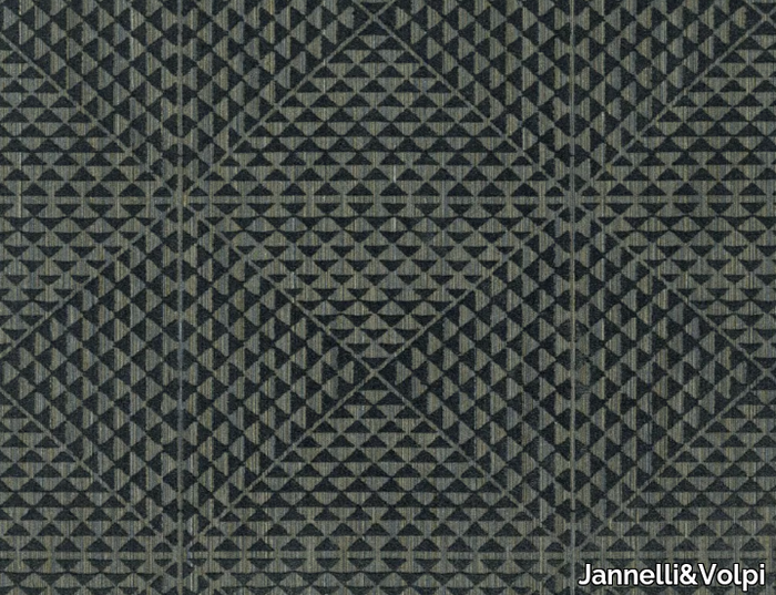 TRIANGOLI D'ORO DI VELLUTO - Geometric textile effect vinyl wallpaper _ Jannelli&Volpi