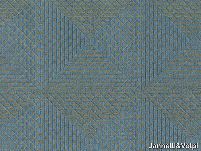 TRIANGOLI D'ORO - Geometric textile effect vinyl wallpaper _ Jannelli&Volpi