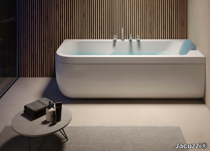 AQUASOUL LOUNGE - Hydromassage corner bathtub with chromotherapy _ Jacuzzi®