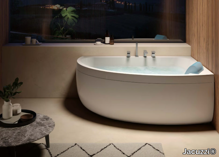 AQUASOUL OFFSET - Hydromassage corner bathtub with chromotherapy _ Jacuzzi®