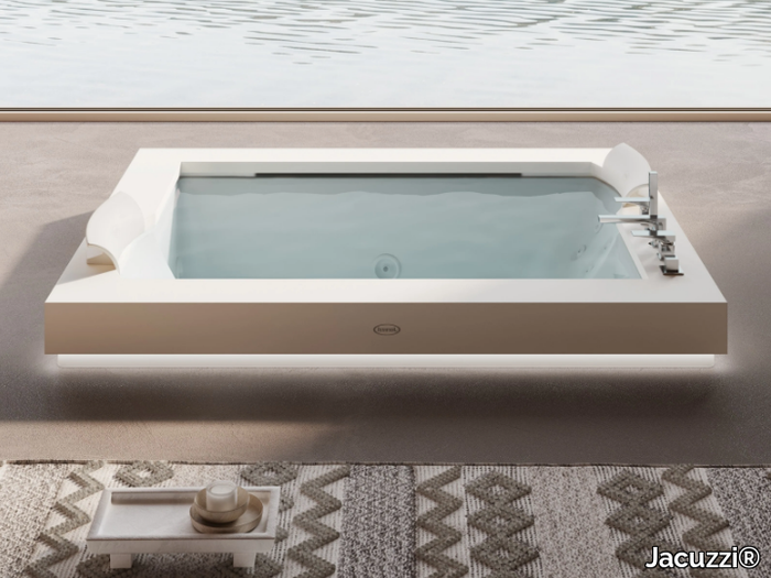 AURA PLUS CORIAN® - Built-in hydromassage Corian® bathtub _ Jacuzzi®