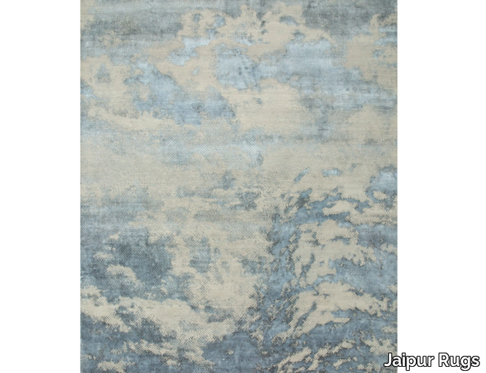 ELUPPA ESK-723 Classic Gray/Skyline Blue - Rectangular handmade rug _ Jaipur Rugs