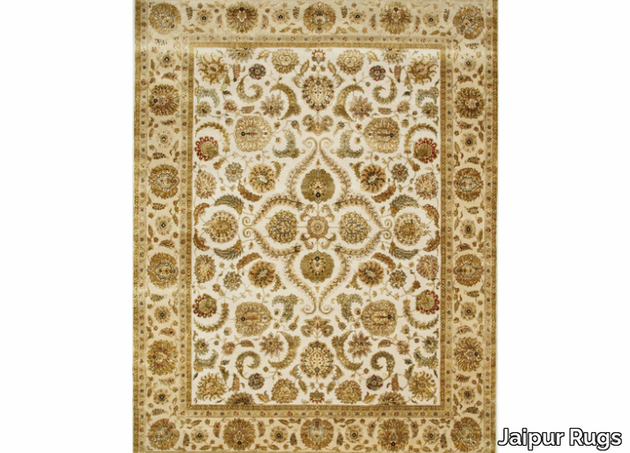 KAIMI QNQ-21 Medium Ivory/Light Gold - Handmade rug _ Jaipur Rugs