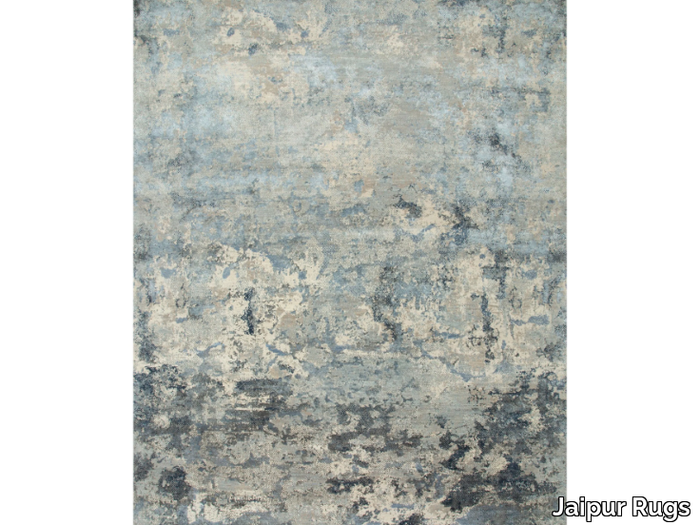 KHAMAJ SRB-705 Antique White/Pearl Blue - Handmade rug _ Jaipur Rugs