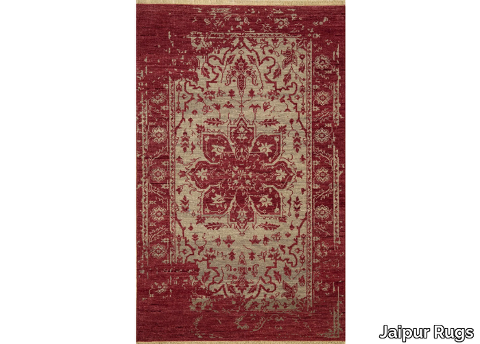 LCA-63 Vintage Claret/Silver - Handmade wool rug _ Jaipur Rugs