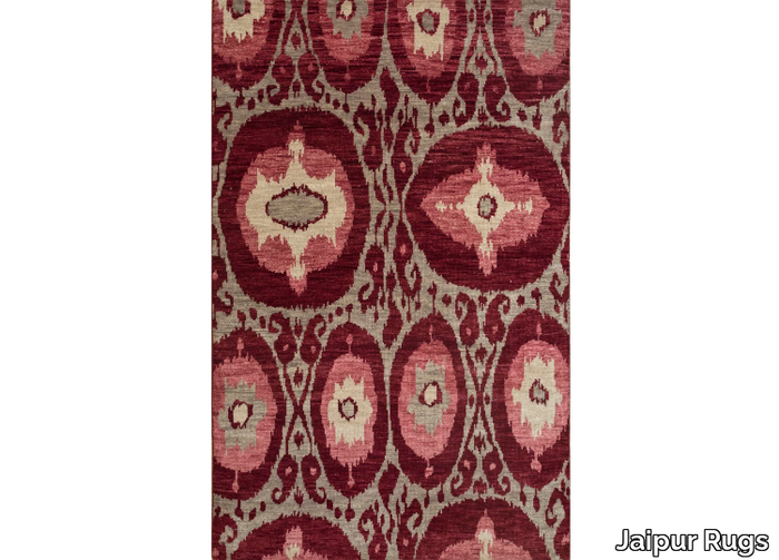 LCA-02 Dark Taupe/Vintage Claret - Handmade wool rug _ Jaipur Rugs