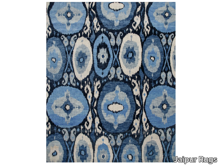 LCA-02 Navy/Dusky Blue - Handmade wool rug _ Jaipur Rugs