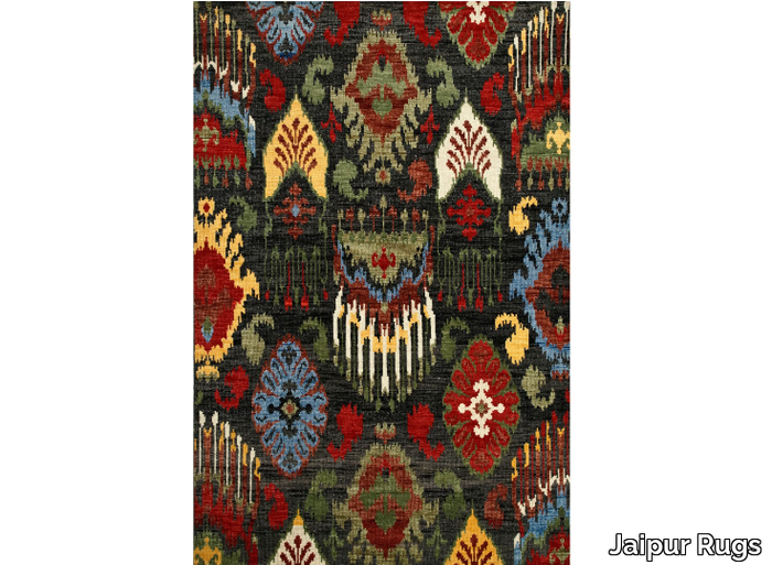 LCA-03 Black Olive/Sunflower - Handmade wool rug _ Jaipur Rugs