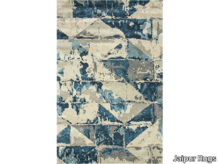 TAQ-4310 Ashwood/Indigo Blue - Rectangular handmade rug _ Jaipur Rugs