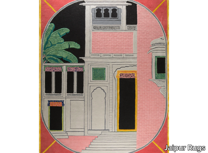 THE PINK BUILDING - Rectangular handmade rug _ Jaipur Rugs