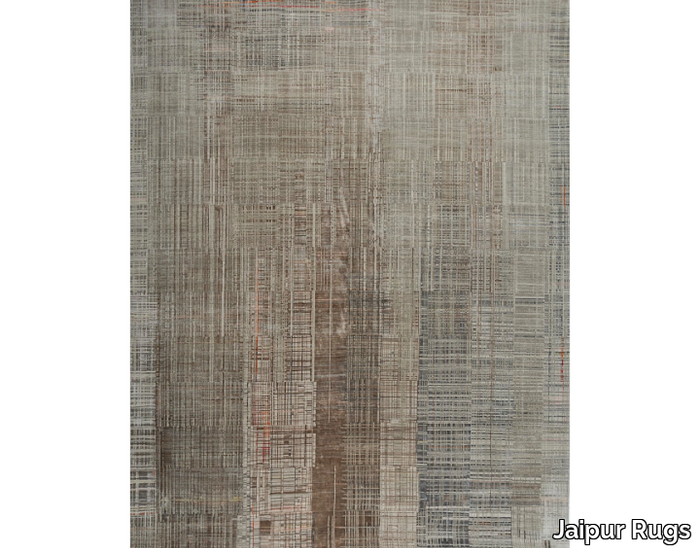 UNSTRING SRB-701 Pebble/Frost Gray - Rectangular handmade rug _ Jaipur Rugs