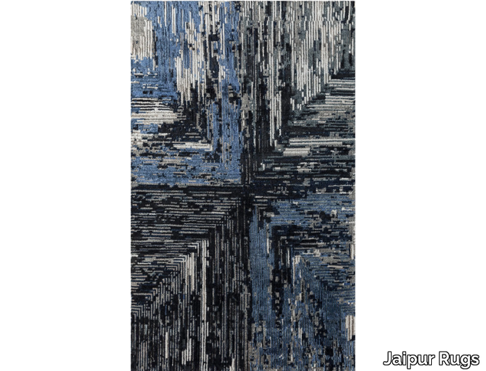 USL-205 Ebony/Medieval Blue - Handmade rug _ Jaipur Rugs