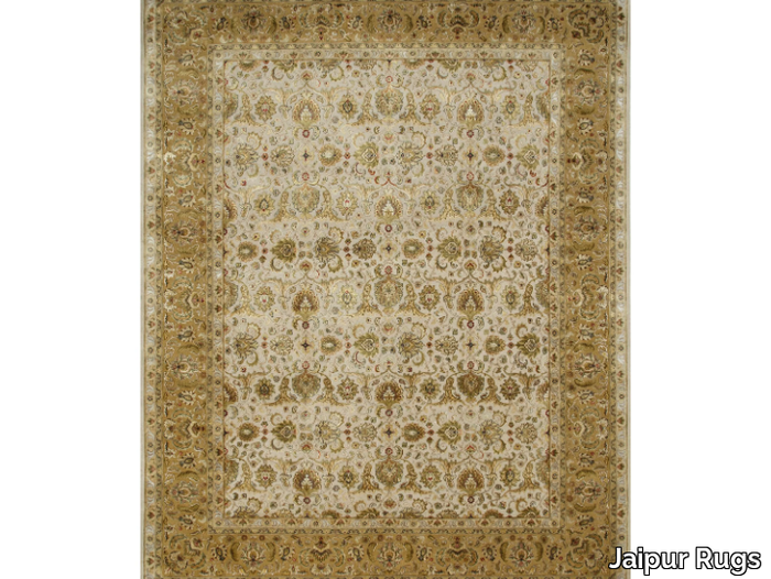 CELESTE QNQ-16 Medium Ivory/Royal Gold - Handmade rug _ Jaipur Rugs