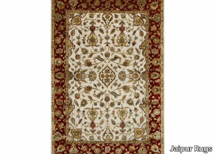 EDONIA QNQ-02 Medium Ivory/Red - Handmade rug _ Jaipur Rugs