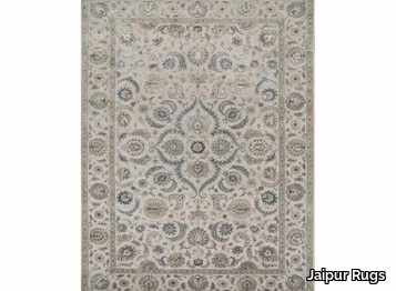 KAIMI QNQ-21 Crystal Gray/China Blue - Handmade rug _ Jaipur Rugs