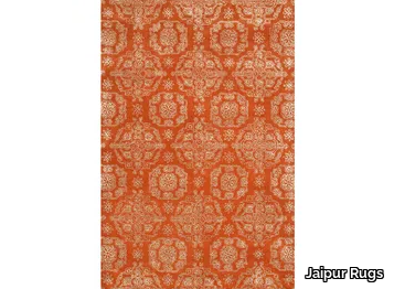 MIEL TAQ-330 Orange Rust/Beige - Rectangular handmade rug _ Jaipur Rugs