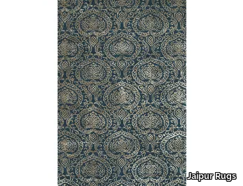 SEELEY TAQ-333 Indigo Blue/Gray Brown - Rectangular handmade rug _ Jaipur Rugs