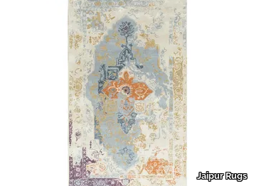 TAQ-615 Pearl Blue/Antique White - Rectangular handmade rug _ Jaipur Rugs