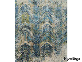 TATTVAM VIBE SRB-9002 Classic Gray/Navy - Rectangular handmade rug _ Jaipur Rugs