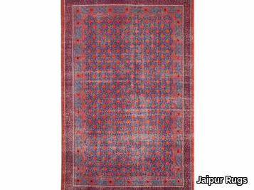 CONCORD PKWL-5106 Velvet Red/Ink Blue - Handmade wool rug _ Jaipur Rugs