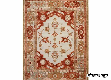 AZRA LCA-2352 Antique White/Russet - Wool rug _ Jaipur Rugs