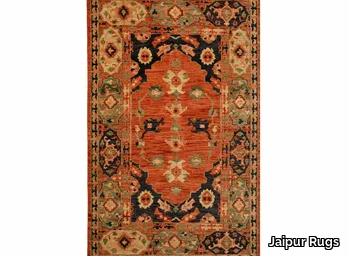 AZRA LCA-2352 Russet/Black olive - Wool rug _ Jaipur Rugs