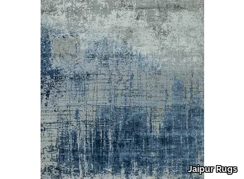 ESK-9014 Ashwood/Denim Blue - Rectangular handmade rug _ Jaipur Rugs