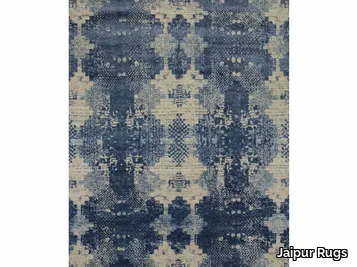 KHAKI ESK-661 Classic Gray/Skyline Blue - Patterned rug _ Jaipur Rugs