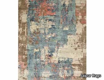 NEEV ESK-439 Antique White/Pearl Blue - Patterned rug _ Jaipur Rugs