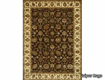 NEPHI QNQ-03 Cocoa Brown/Light Gold - Handmade rug _ Jaipur Rugs