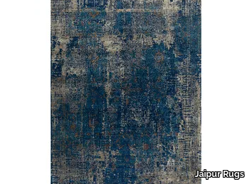 UVENUTI LRB-1569 Navy Blue/Light Taupe - Rectangular handmade rug _ Jaipur Rugs