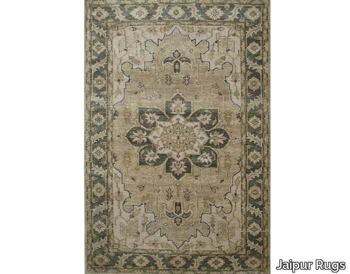 RILEY LCA-601 Silver/Blue - Wool rug _ Jaipur Rugs