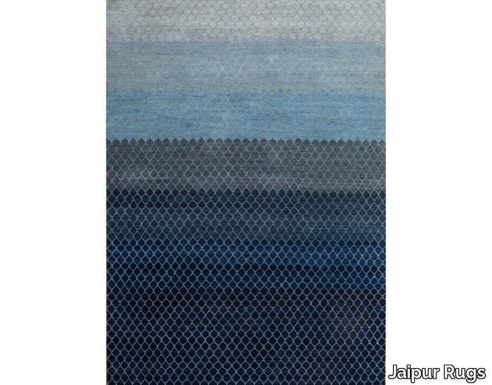 UVENUTI LRB-1585 Skyline Blue/Peacoat - Rectangular handmade rug _ Jaipur Rugs