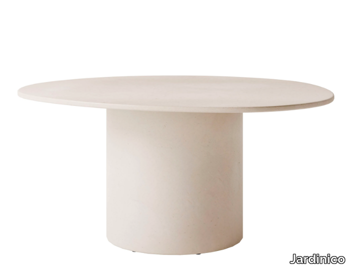 COMO DINING TABLE ROUND - Round Concrete and cement-Based materials table _ Jardinico