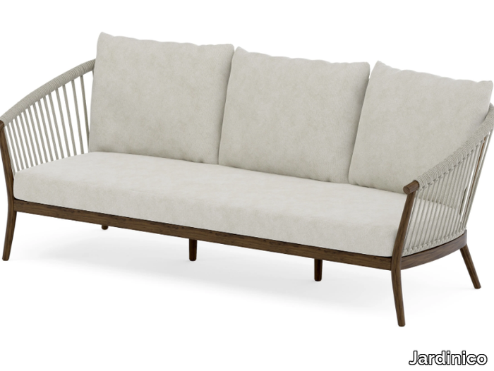 LEGNA - 3 seater acrylic garden sofa _ Jardinico