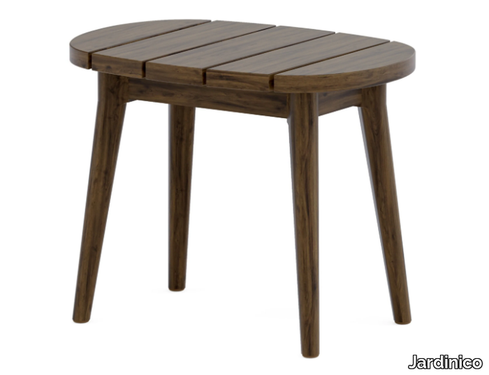 LEGNA - Low teak garden side table _ Jardinico