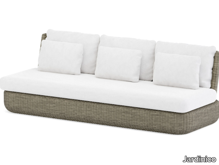 TUGU - 3 seater acrylic garden sofa _ Jardinico