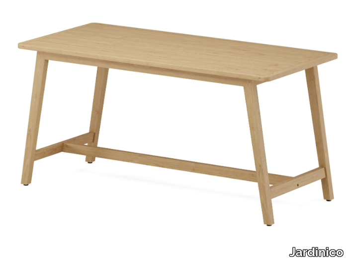 FLEXX - Rectangular wooden high table _ Jardinico