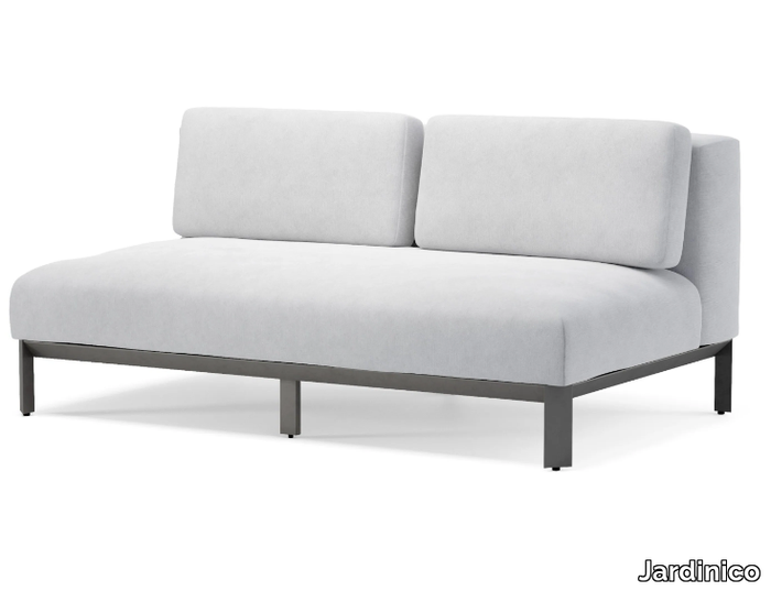 MAUROO - 2 seater sectional acrylic garden sofa _ Jardinico