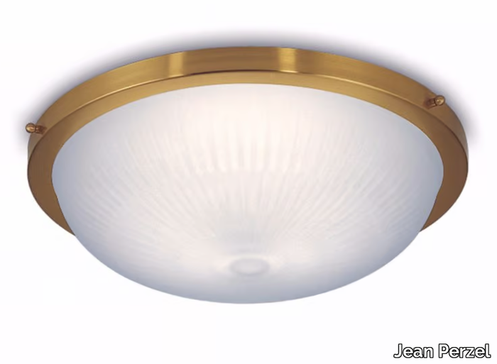 539 E - Glass ceiling light _ Jean Perzel