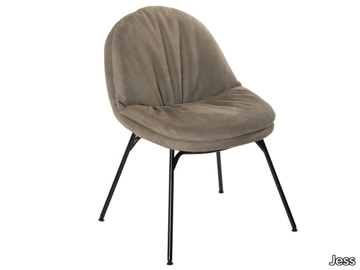 CURTIS - Upholstered leather chair _ Jess