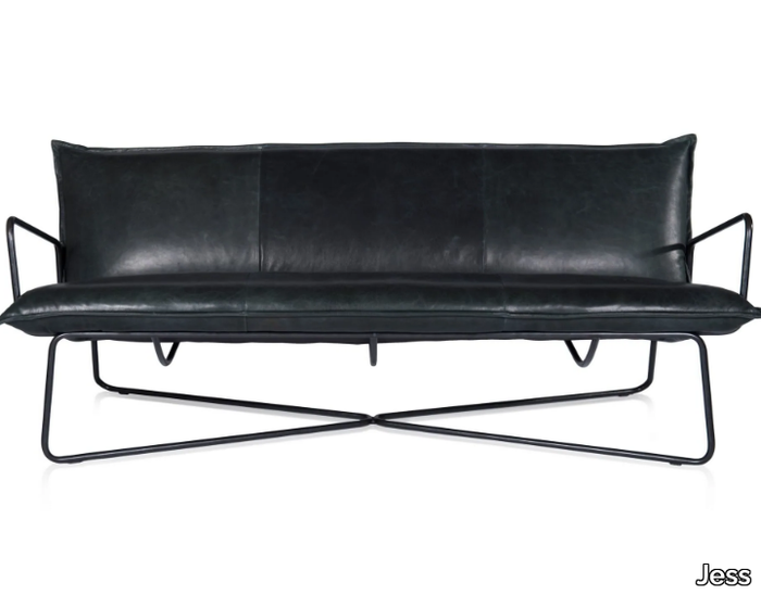 EARL - 3 seater leather sofa _ Jess