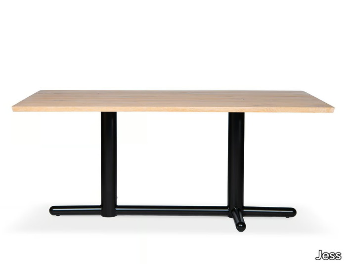 HALLUX DOUBLE - Rectangular wooden dining table _ Jess