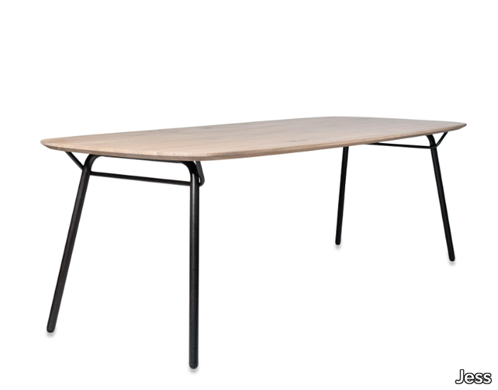 VAIN - Rectangular steel and wood table _ Jess