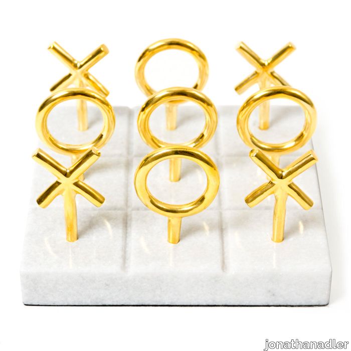 Brass Tic-Tac-Toe Set