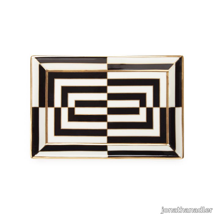 Op Art Rectangle Tray