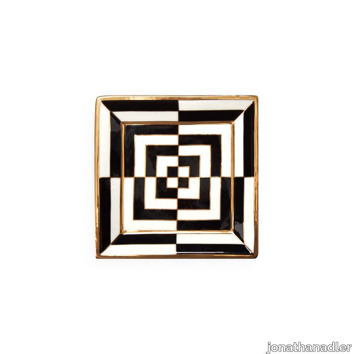 Op Art Square Tray