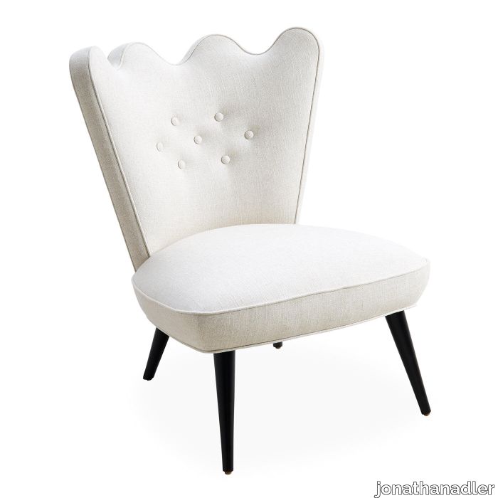 Ripple Slipper Chair in Devere Creme